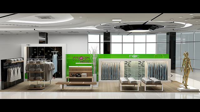 Thiết kế gian hàng, showroom trung tâm thương mại, hội chợ